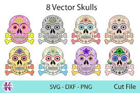 Download 15 sugar skull woman free vectors. Sugar Skulls Svg Dxf Png For Crafters Design Bundles Skull Design Elements