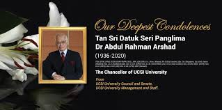 Abdul rahman & partners is a law practice company based out of malaysia. Ucsi Chancellor Passed Away