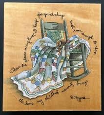 A traditional rocking chair rocks back and forth on curved legs. Places In My Heart Quote Kitty Cat Rocking Chair Stamps Happen Wood Rubber Stamp Ebay