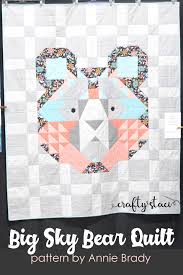 Wooden bear quilt designs patterns. Big Sky Bear Quilt Crafty Staci