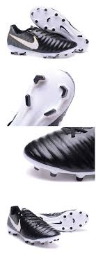 Nike Tiempo Legend Vii Fg K Leather Soccer Cleats Black White Gold Leather Soccer Cleats Soccer Cleats Soccer Cleats Nike