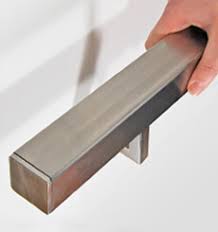 Black hand rail bracket for stair bannister rail matt black finish 2 sizes. Stainless Steel And Wooden Handrail S3i Group