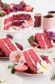 Pink Velvet Cake Recipe Easy Way To Decorate It Pink Velvet Cakes Velvet Cake Recipes Easy Cake Recipes