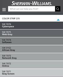 Gray screen reminds me of a gray morning sky at the ocean. Bruces The Sherwin Williams Color Of Cyberspace