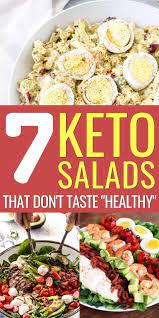 7 Keto Salad Recipes That Are Easy And Healthy Keto Recipes Easy Salad Recipes Salad Recipes Low Carb