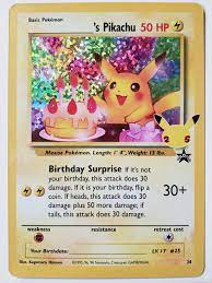 HOLO Birthday Pikachu 24 NM / M Pokemon Celebrations Secret Rare Classic  Card | eBay