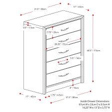 4.5 out of 5 stars 405. Corliving Newport 5 Drawer Tall Dresser In White Washed Oak Npt 301 T