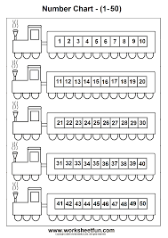 Number Chart 1 50 Numbers Preschool Number Chart Printable Preschool Worksheets