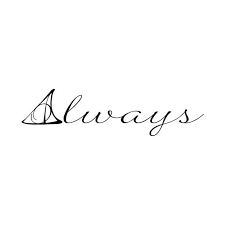 Harry Potter Deathly Hallows Symbol Always Quote By Danadecals Harry Potter Siempre Tatuaje Con La Palabra Always Tatuajes De Harry Potter