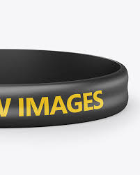 Glossy Silicone Wristband Mockup In Stationery Mockups On Yellow Images Object Mockups