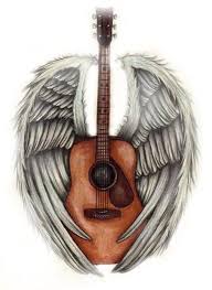 I Would Love Something Like This But With A Part Of A Piano With The Quote Music Gives You The Wings To Soar Guitar Tattoo Music Tattoo Designs Music Tattoos
