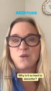 #Decluttering with #adhd is overwhelming because it involves time,  decision-making, lots of effort, and emotional management, says  decluttering expert Tracy McCubbin of @dclutterfly. Full webinar: ...