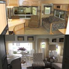 Dramatic Rv Camper Makeover For Full Time Traveling Interior Design Ideas Home Decorating Inspiration Moercar Camper Makeover Rv Living Rv Furniture