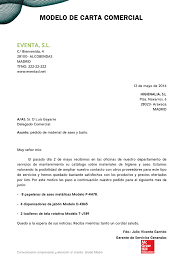 Conviene poner el día de semana para orientar es importante dar las gracias al receptor de la carta por el tiempo empleado en leerla, ser educado pero sin excesos y por último revisar la ortografía a fin. Modelo De Carta Comercial Realizando Un Pedido En Pdf