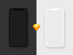 Free Iphone X Mockup Sketch Free Iphone Sketch Free Design Freebie