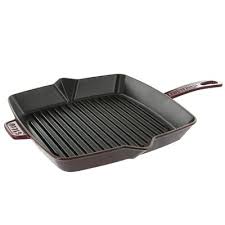 Staub Staub Cast Iron 10 Grill Pan Color Grenadine Cast Iron Grill Pan Grill Pan Enameled Cast Iron Cookware