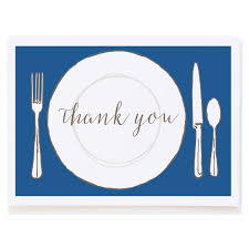 Always remember to send a thank you not, whether it is an actual card or an email card. Dinner Thank You Mollyocards