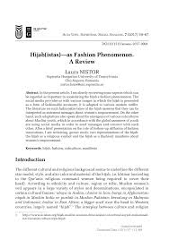 Maybe you would like to learn more about one of these? Pdf Hijab Istas As Fashion Phenomenon A Review