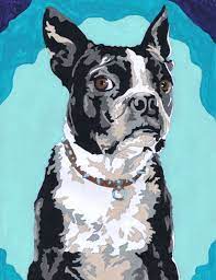 Hand Crafted Pet Portrait By Seasick Art Custommade Com Pet Portraits Dog Art Animal Paintings