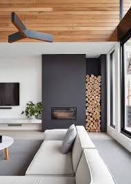 In spite of their number of similarities, there are a few big signs that you're looking at a modern interior. Bloomfield Home By Fgr Architects Est Magazine Bloomfield Homes Modern Fireplace Modern House Design
