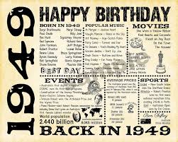 70th Birthday Present Ideas For Dad Australia 1949 70th Birthday Party Decorations 1949 Australian Etsy In 2020 Birthday Party Decorations 70th Birthday Parties 70th Birthday