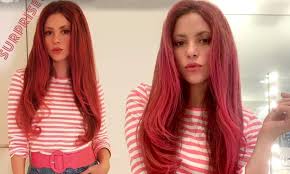 | stylish shakira blue wig in any colors and styles all ready for you. Shakira 43 Has Dyed Her Hair Red Again Daily Mail Online