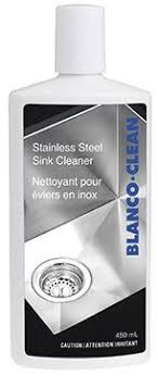 Scrub the sink gently to remove food and stains. Blanco 406201 Blancoclean Cleaner For Stainless Steel Sinks Plumbing Online Canada