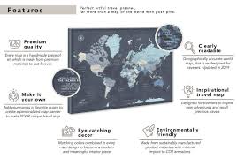 Pin your travels with one of our canvas wall art maps. Buy World Map On Canvas With Pins Personalized World Map Pin Board Modern Navy Push Pin Map Design 24 X 32 Up To 40 X 53 Online In Indonesia B07f9vyxqm