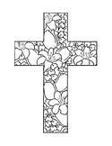 Printable stained glass cross coloring page. Stained Glass Cross Coloring Page Worksheets Teaching Resources Tpt