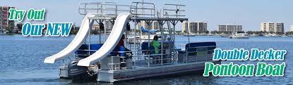 Pontoon boat with slide new pontoon boats pontoon party party barge boat dealer boat design lake life boat building water crafts. Gilligan S Watersports Destin Visitor S Guide