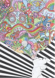It also proves that you don't have to start with a specific idea to create cool drawings that are uniquely your own. Trippy Stoner Drawing Ideas Happy Emotion
