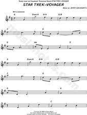 Star Trek Voyager From Star Trek Voyager Sheet Music Flute Violin Oboe Or Recorder Download Print Star Trek Theme Star Trek Voyager Star Trek
