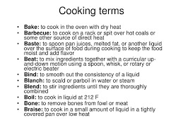 Cooking terms vocabulary word list. Ppt Cooking Terms Powerpoint Presentation Free Download Id 6863436