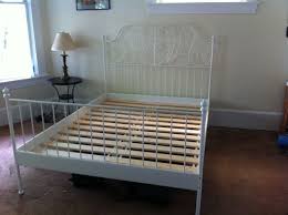Ikea Leirvik Slatted Bed Frame White 120 Was 220 New Ikea Bed Frames White Metal Bed Frame White Metal Bed