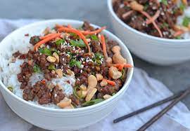 30 Minute Hoisin Beef Bowls Once Upon A Chef Recipe Asian Beef Beef Bowls Beef Recipes For Dinner