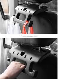 amazon chuangyibo ヘッドレストグリップ アシストグリップ 車用 車 ハンガー グリップ ヘッドレスト フック 3機能 荷物掛け 車 後部座席 持ち手 補助 手すり グリップ フック付き 取り付け簡単 多用途アクセサリ ヘッドレストフック グリップ ハンドル カ