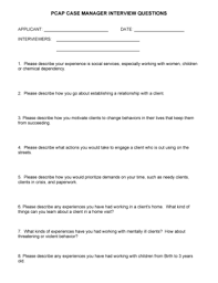 25 Printable Sample Interview Questions Forms And Templates Fillable Samples In Pdf Word To Download Pdffiller