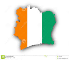 Die niederländische flagge ist eine trikolore. Karte Und Flagge Von Der Elfenbeinkuste Vektor Abbildung Illustration Von Schattenbild Form 94800759