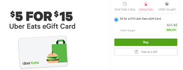 Uber eats gift card not working. Targeted Groupon 15 Ubereats Giftcard For 5 Doctor Of Credit
