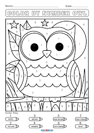 Simple numbers coloring page … Free Color By Number Worksheets Cool2bkids
