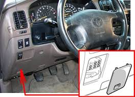I have checked the fuse box under the hood and at the kick panel. Fuse Box Diagram Toyota 4runner N180 1995 2002