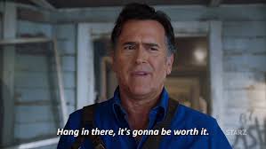 Log in to save gifs you like, get a customized gif feed, or follow interesting gif creators. New Party Member Tags Season 2 Starz Ash Ash Vs Evil Dead Bruce Campbell Worth It Hang In There Wort Bruce Campbell Bruce Campbell Evil Dead Evil Dead Movies