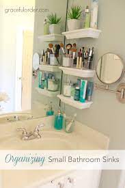 Organizing Small Bathroom Sinks Graceful Order Small Bathroom Sinks Bathroom Storage Solutions Bathroom Makeover