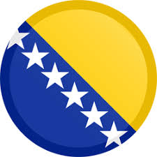 The stars at the top and bottom are cut off by the edges of the flag. Bosnia And Herzegovina Flag Icon Country Flags