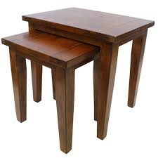Irish Coast Nesting Tables In African Dusk Set Of 2 In 2020 Nesting Tables African Furniture Recycled Wood Furniture
