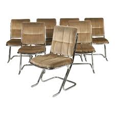 1970s Chrome Dining Chairs Set Of 7 Dining Chairs Dining Chair Set Chair