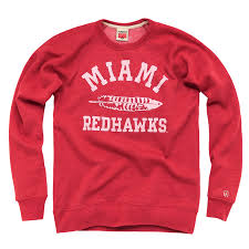 Homage Miami University Redhawks Crewneck Sweatshirt 58 00 Miami Redhawks University Of Miami Sweatshirts