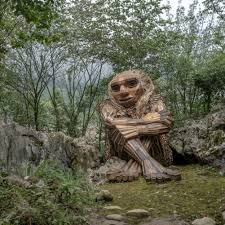 A troll is a being in scandinavian folklore, including norse mythology. Far From The Internet Thomas Dambo S Benevolent Trolls Lure Humans To Nature Npr