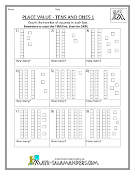 Our 1st grade place value worksheets will however inspire kids to have a mastery of the fact that the value of each digit within a number depends on its place or. Math Place Value Worksheets To 100 First Grade Math Worksheets 1st Grade Math Worksheets 1st Grade Math