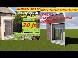 Desain Rumah 3x3 House Design Denah Rumah Kecil Tapi Mewah 3x3 Rumah Mini 3x3 Fasilitas Komplit Mini Youtube Di 2020 Denah Rumah Kecil Rumah Denah Rumah
